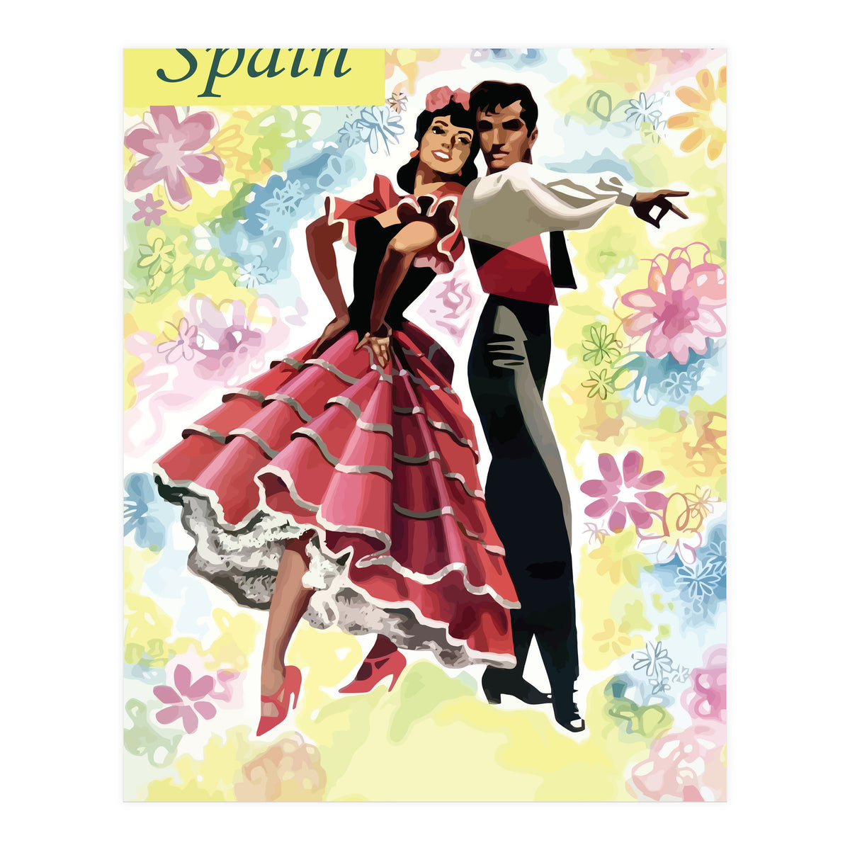 Spain, Dancing Couple (Print Only)