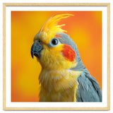 Close Up Cockatiel Parrot With Yellow Crest thumbnail