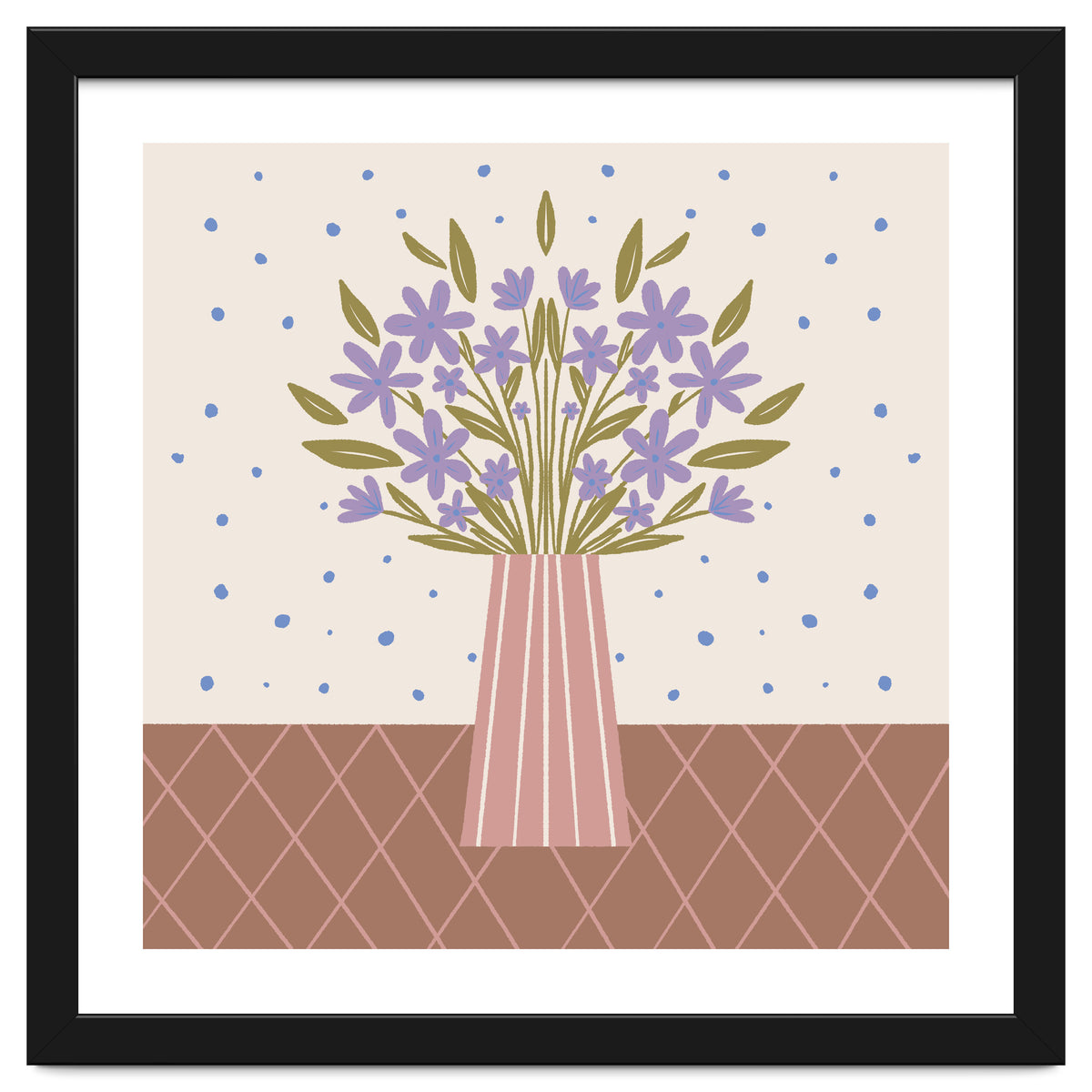 Flower Vase Mocha Mousse