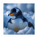 Gentoo Penguin In Its Natural Snowy Habitat (Print Only) thumbnail