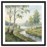 Morning Mist in the Birch Valley thumbnail