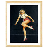 Pinup Girl Crossing The Barbed Wire thumbnail