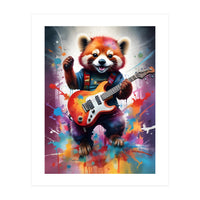 Red Panda Plays Guitar Music (Print Only)