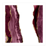 Burgundy & Gold Agate Texture 20 (Print Only) thumbnail