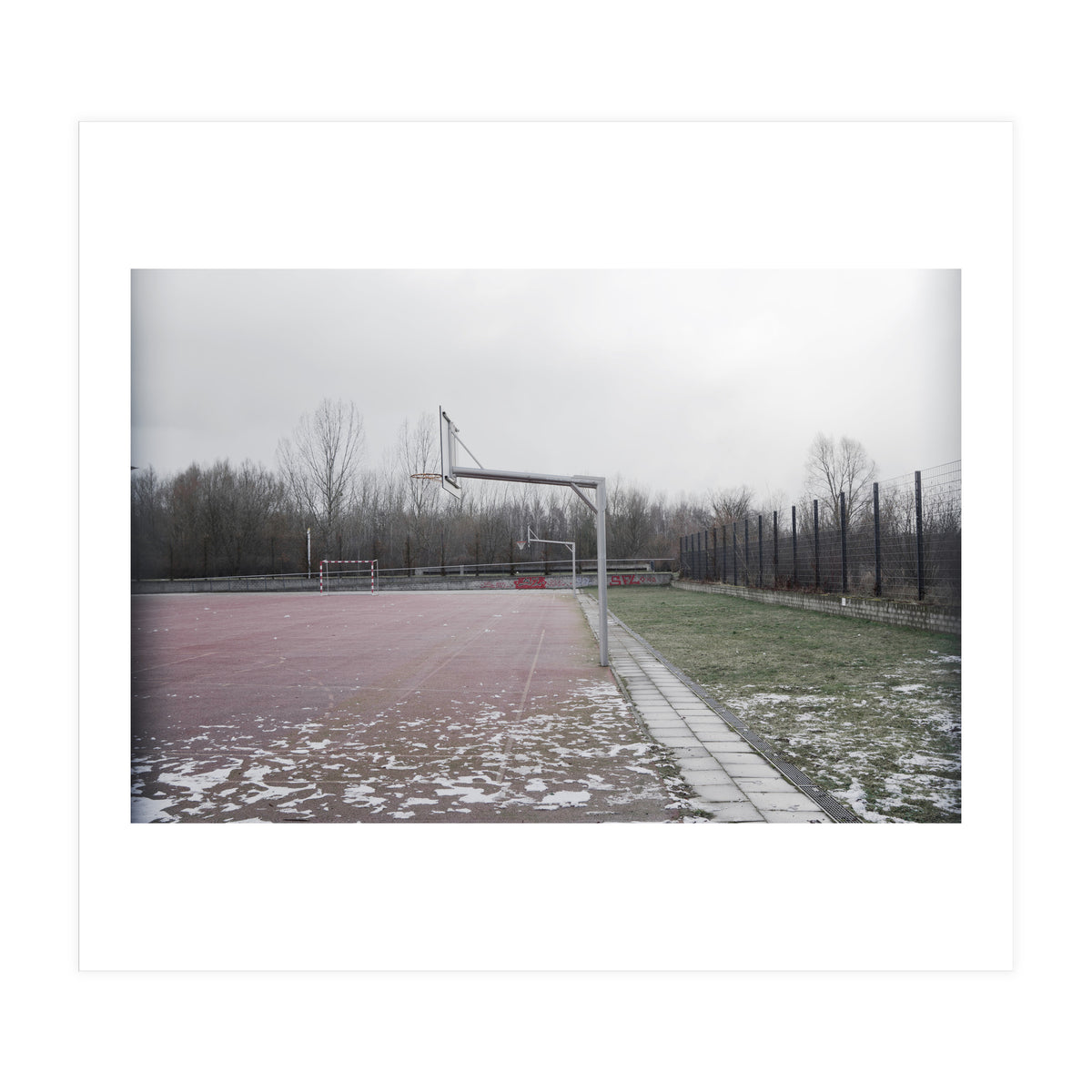 No people basketball court (Print Only)