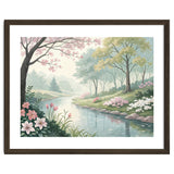 Springtime Blossoms: A Serene Garden Stream thumbnail