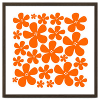 Orange Flowers Pattern