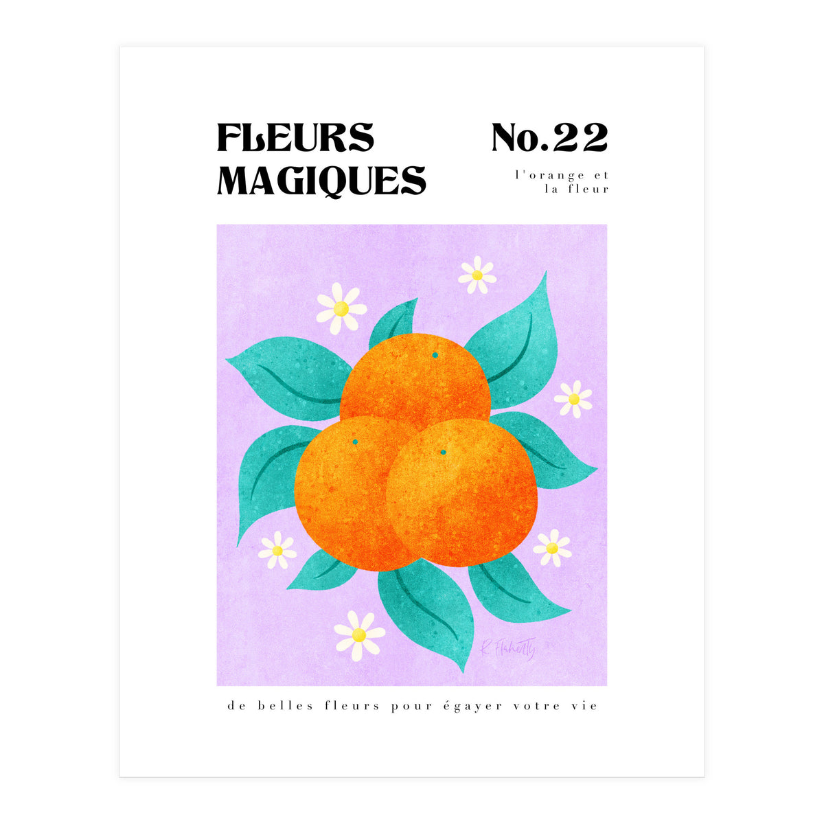 Magical Flowers No.22 Orange Bossom (Print Only)