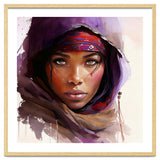 Amethyst Hood Tuareg Woman Portrait thumbnail