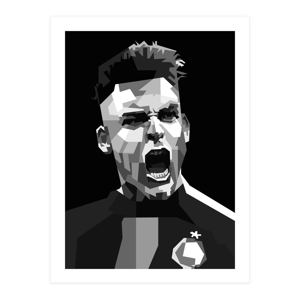 Lautaro Martinez Football Striker (Print Only)