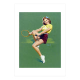 Pinup Tennis Player (Print Only) thumbnail