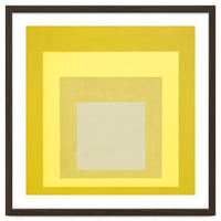 JOSEF ALBERS - HOMAGE TO THE SQUARE YELLOW WHITE
