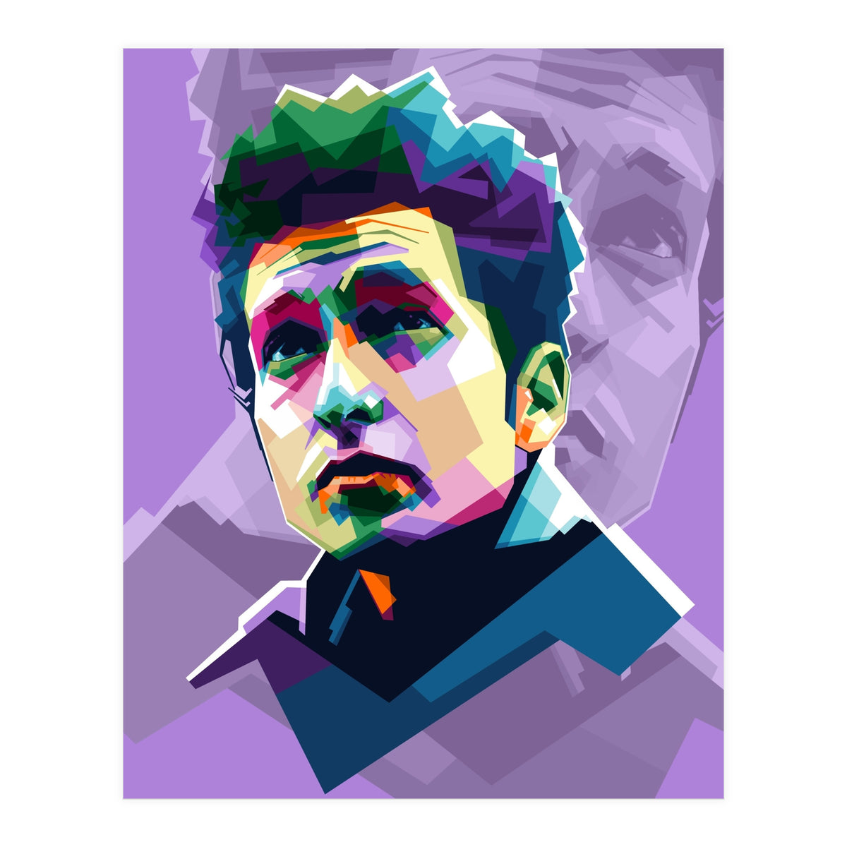 Bob Dylan Pop Art WPAP (Print Only)