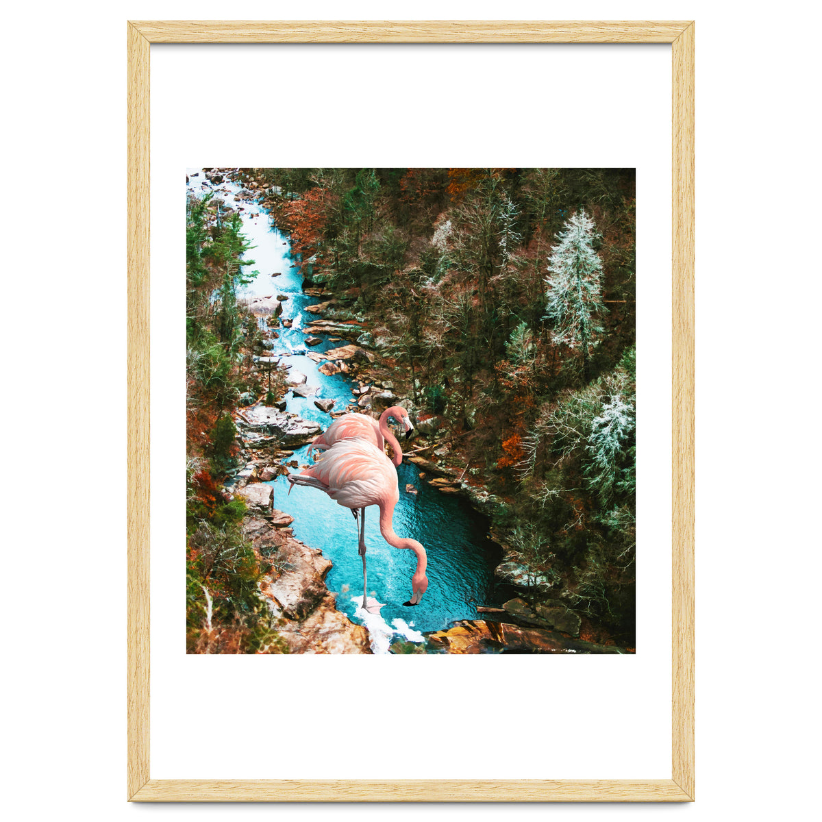 Flamingo Forest #society6 #decor #buyart