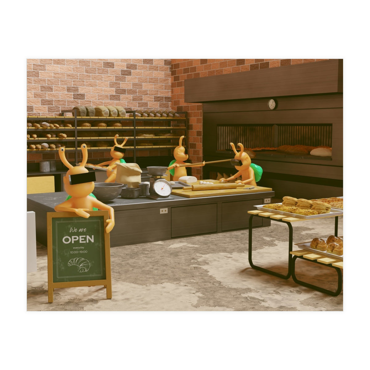 Bakery "Open Everyday" (Lwuba 033 Bakery 04) (Print Only)