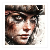 Fierce Pirate Captain Portrait (Print Only) thumbnail