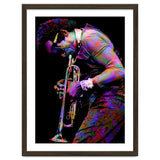 Miles Davis American Jazz Trumpeter Legend Colorful Art thumbnail