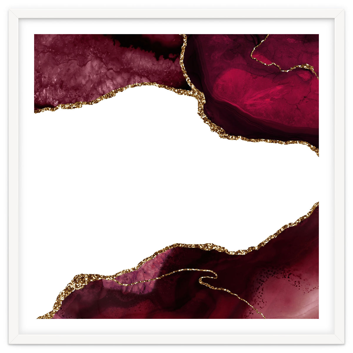 Burgundy & Gold Agate Texture 29