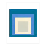 JOSEF ALBERS - HOMAGE TO THE SQUARE: BLUE WHITE GREY (Print Only) thumbnail