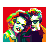 Marilyn Monroe And James Dean Pop Art WPAP (Print Only)