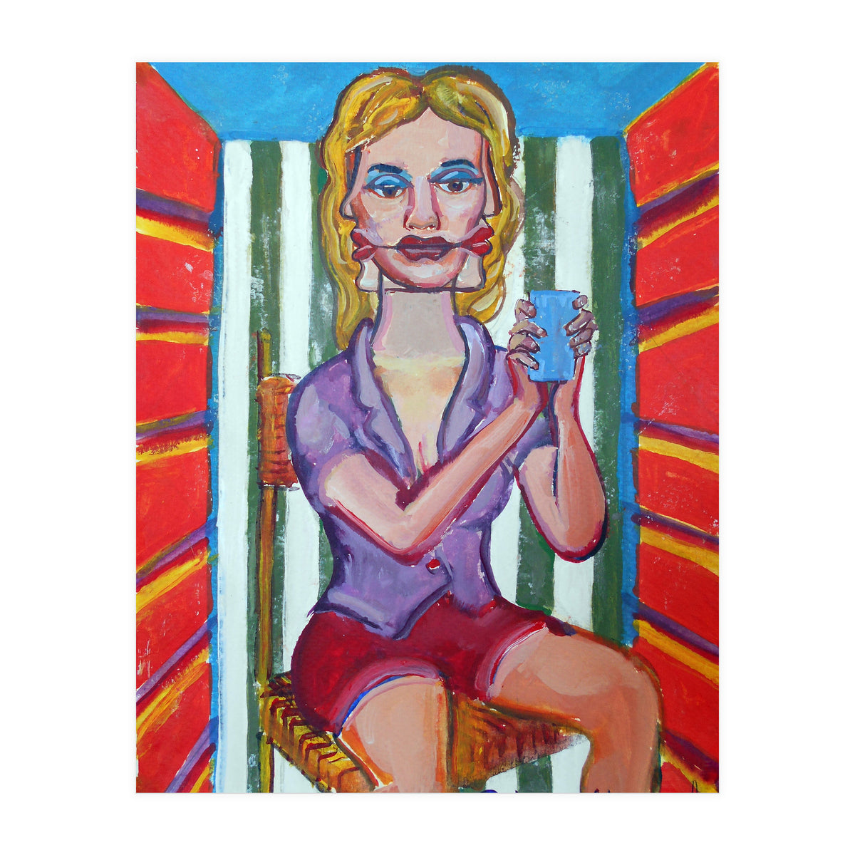 Mujer En La Silla (Print Only)