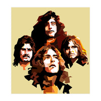 Retro Led Zeppelin Rock Blues Music (Print Only)