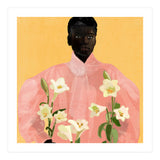 Girl Holding Flowers 2 (Print Only) thumbnail