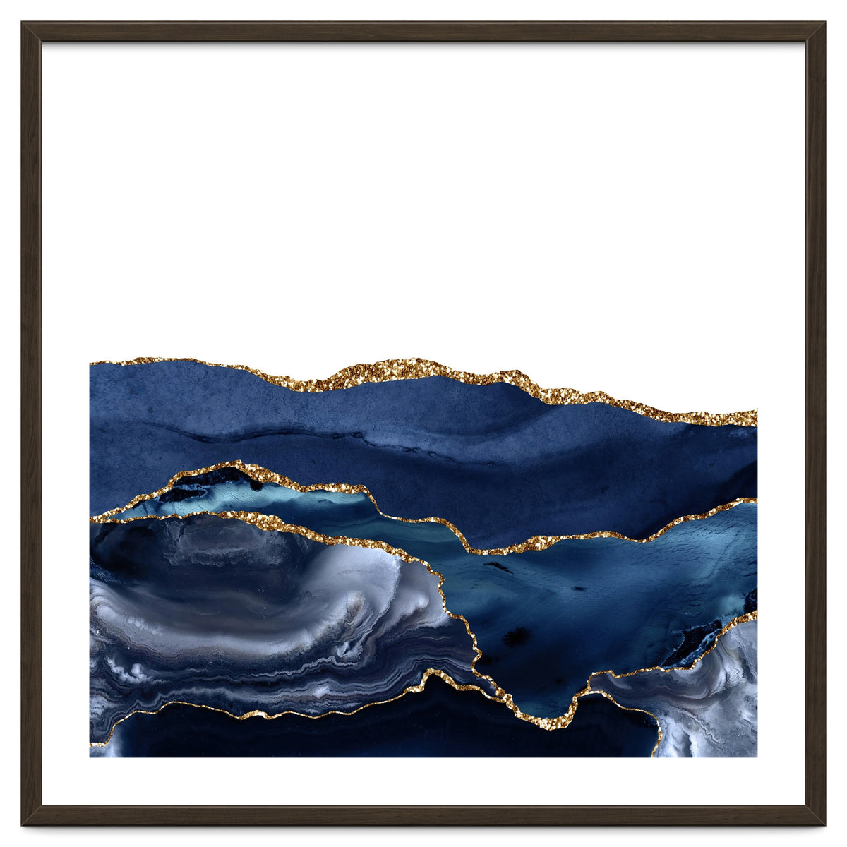 Navy & Gold Agate Texture 21