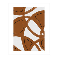 Abstract Brown and Black Lines (Print Only)