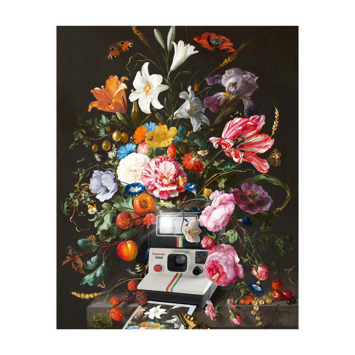 Floral Instant Photo (Print Only)