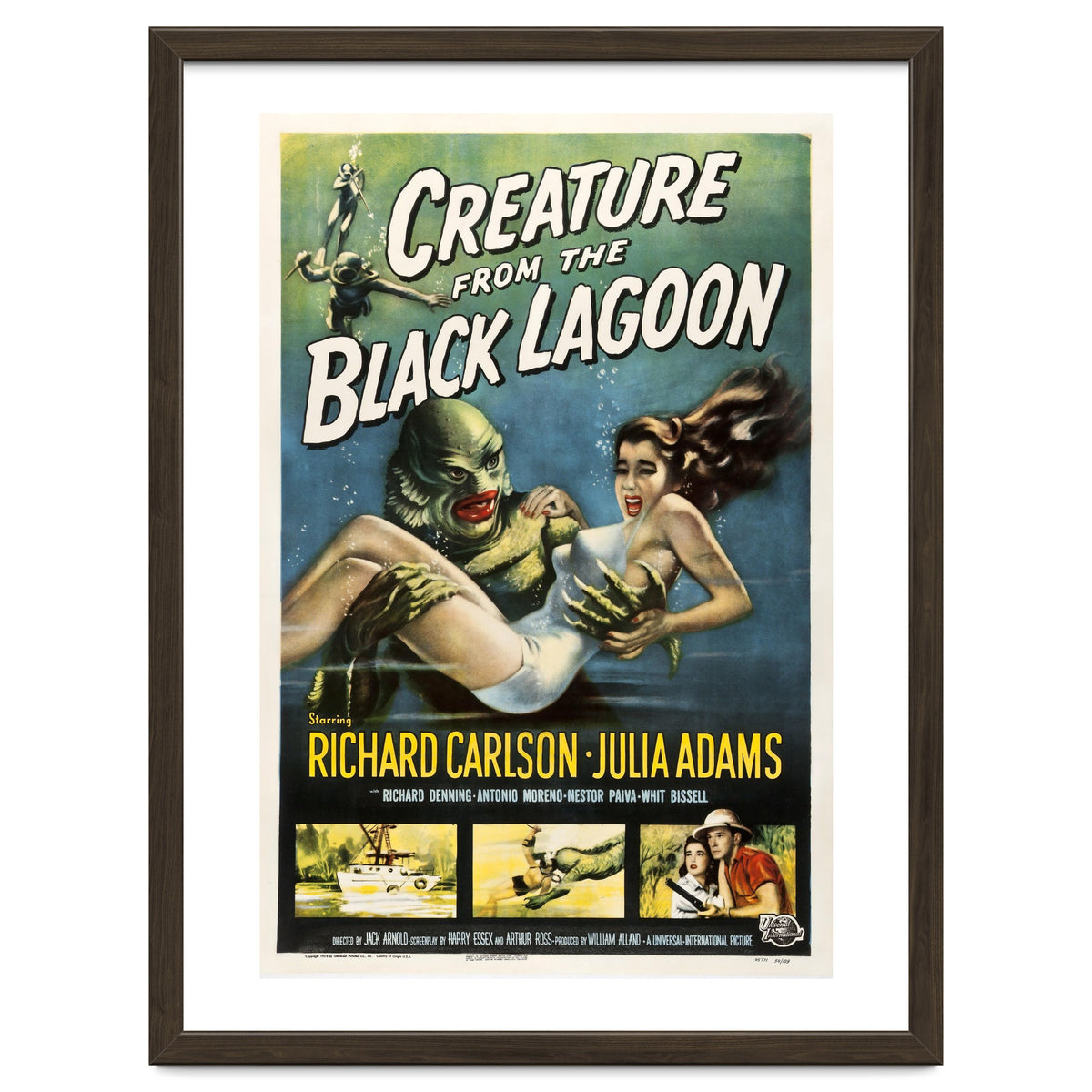CREATURE FROM THE BLACK LAGOON (1954), directed by JACK ARNOLD.