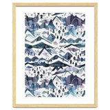 Watercolor Landscape Blue Mountains thumbnail