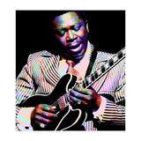 BB King. American Blues Guitarist in Colorful Art (Print Only) thumbnail