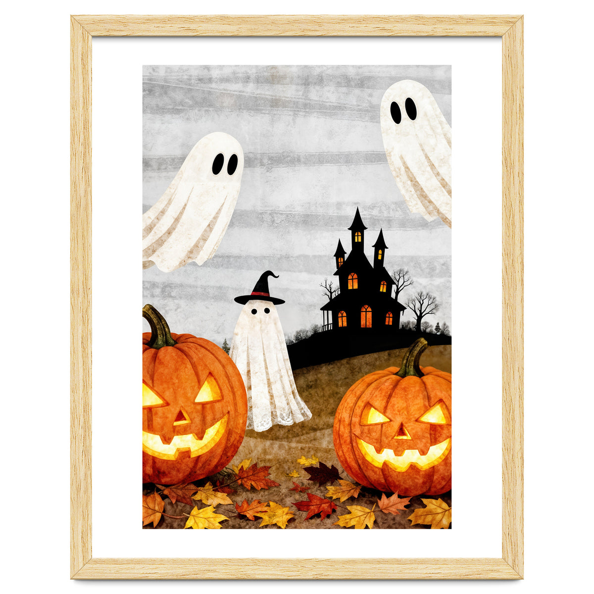 Spooky Halloween Ghost Pumpkin