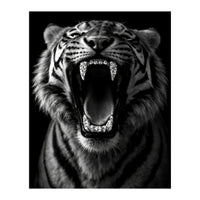 Roaring Tiger portrait  (Print Only)