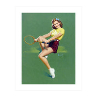 Pinup Tennis Player (Print Only)