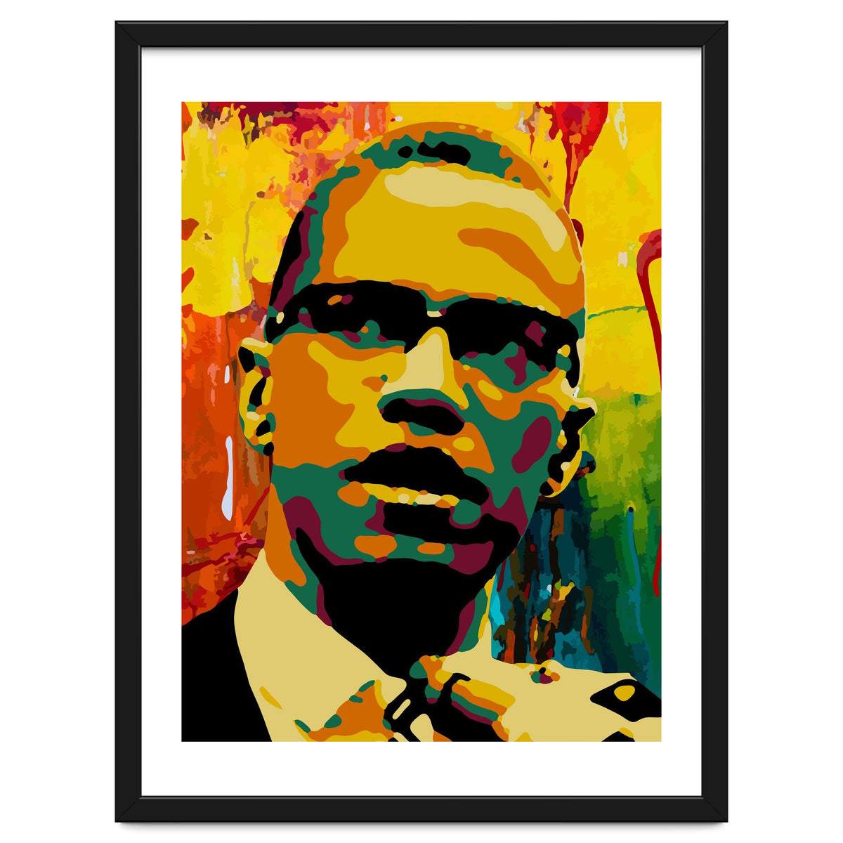 Malcolm X Colorful Abstract Art 2