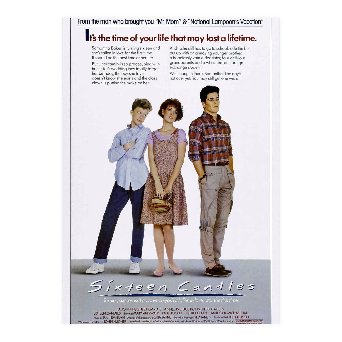 SIXTEEN CANDLES (1984), directed by JOHN HUGHES. (Print Only)