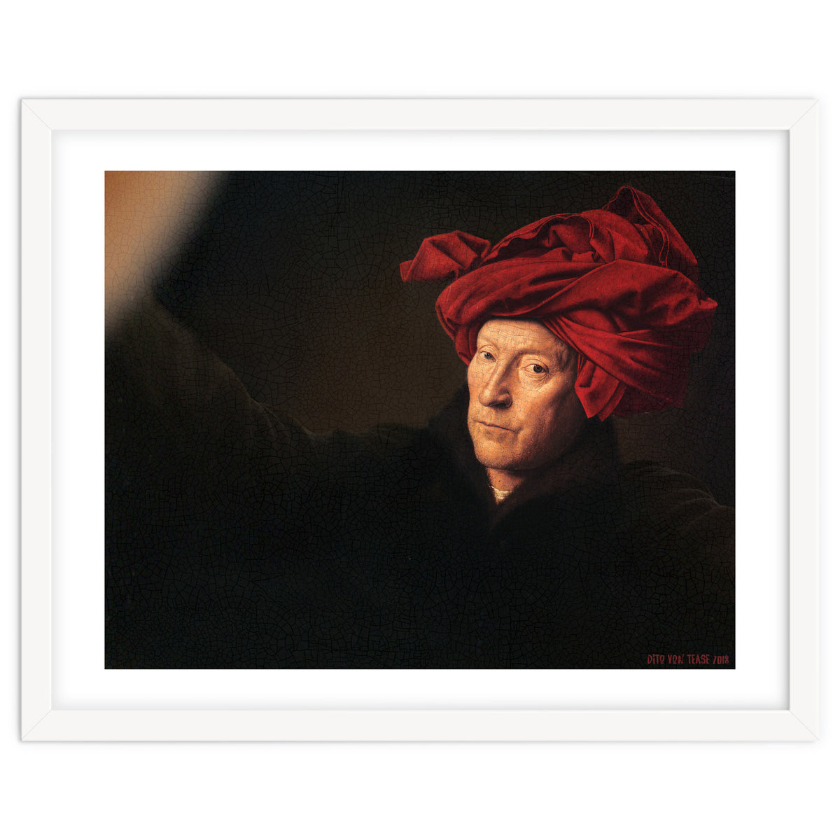 Man In A Turban - Jan Van Eyck - Selfie