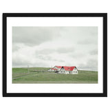 Red roof house on the green hill - Iceland thumbnail