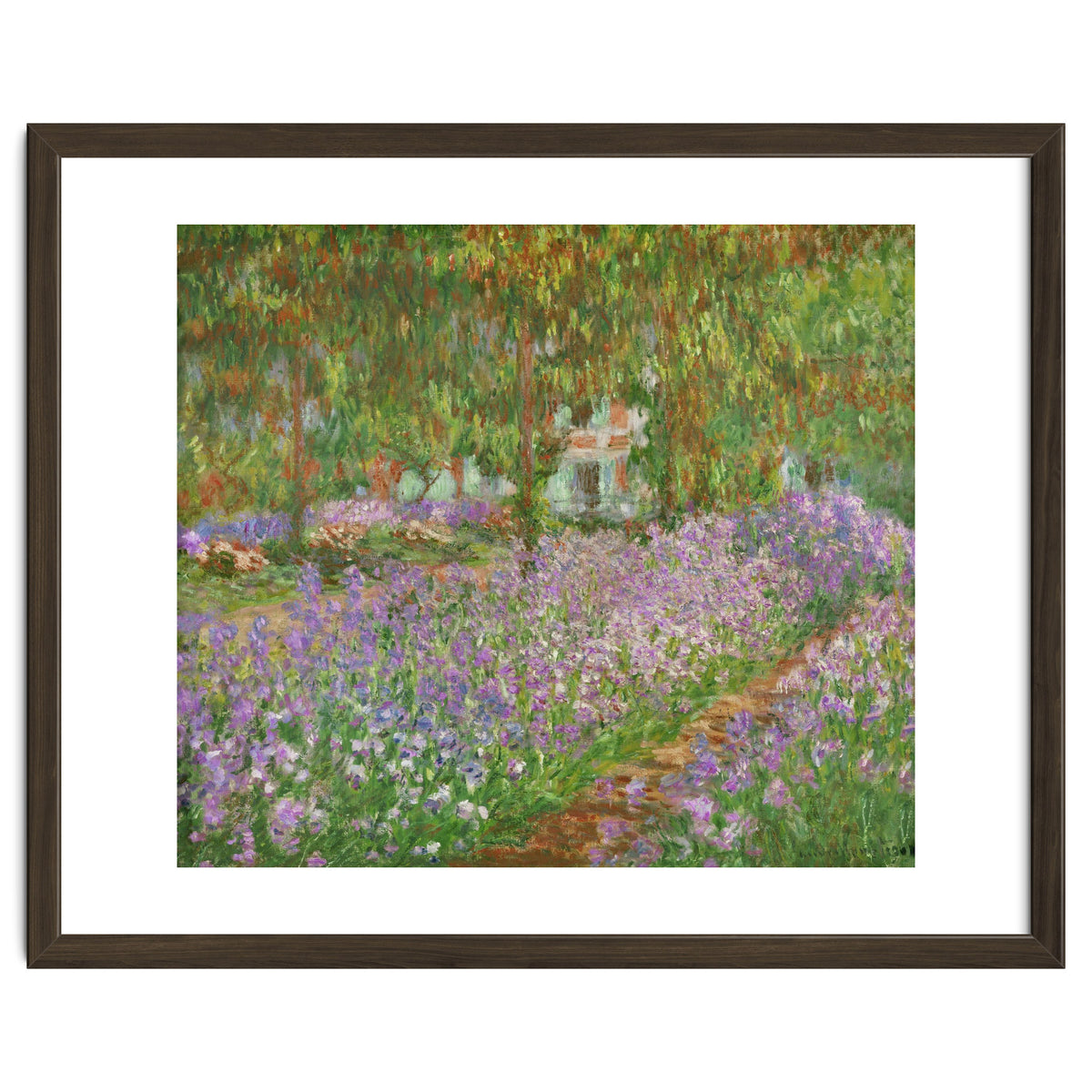 Le jardin a Giverny. Oil on canvas.