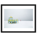 Playground in the winter seascape thumbnail