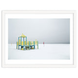 Playground in the winter seascape thumbnail
