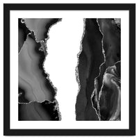 Black & Silver Agate Texture 07