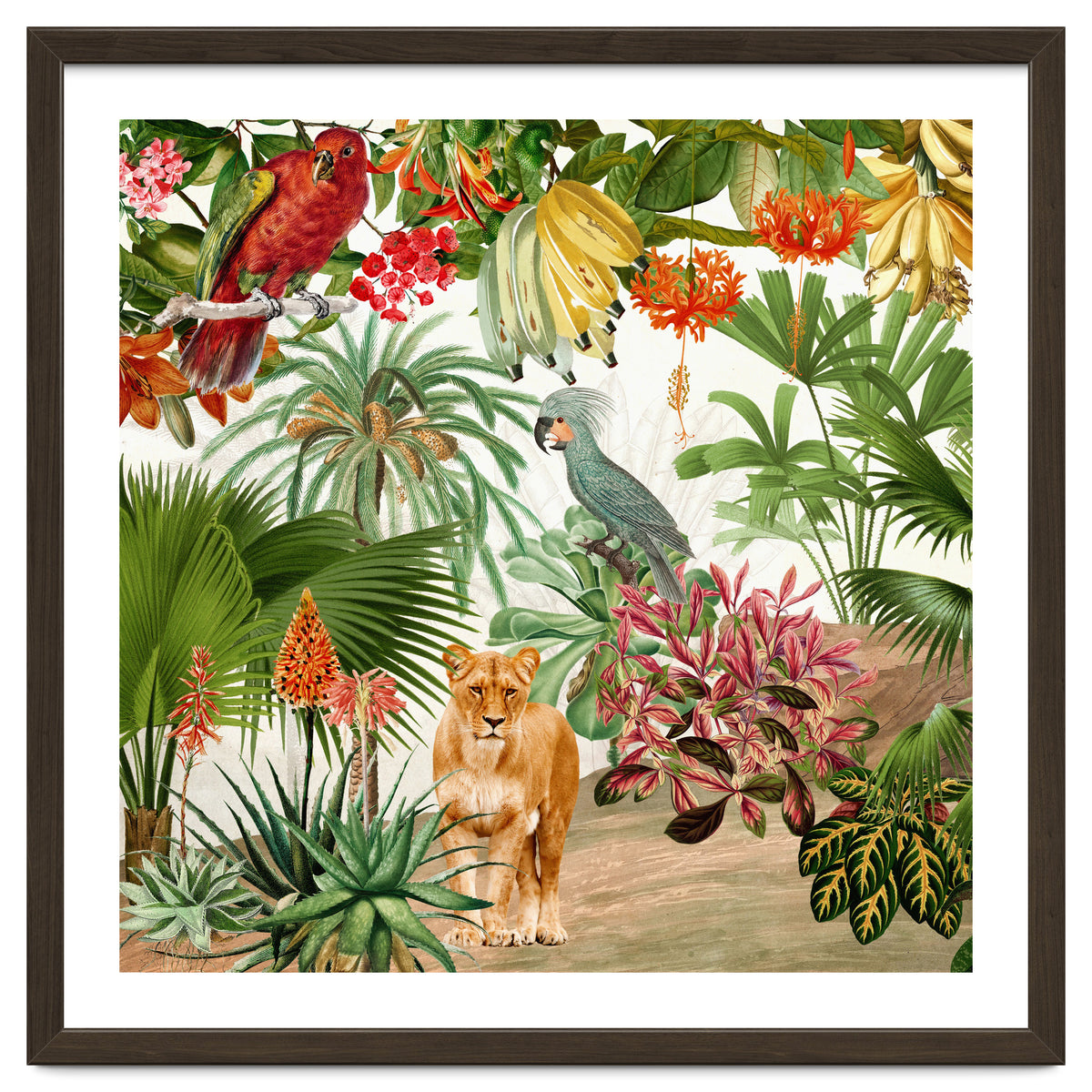 Vintage Tropical Jungle Paradise