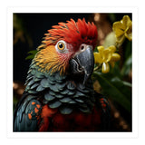 Vibrant Macaw Parrot With Red And Yellow (Print Only) thumbnail