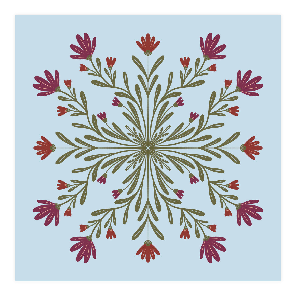 Floral Mandala  (Print Only)