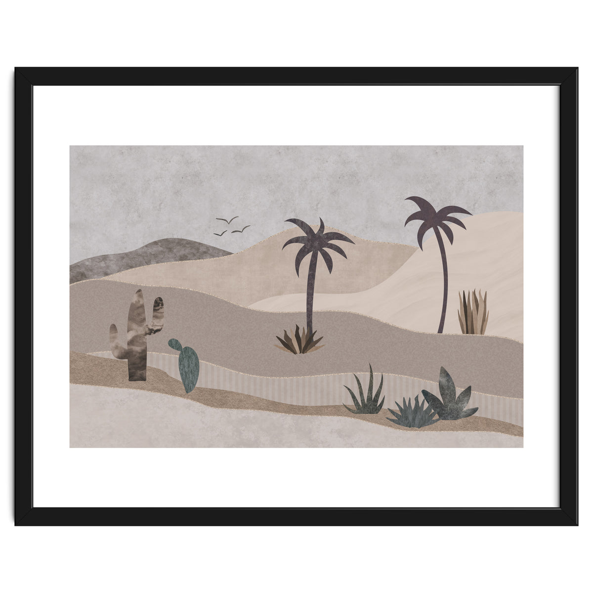 Abstract Landscape Calm Oasis