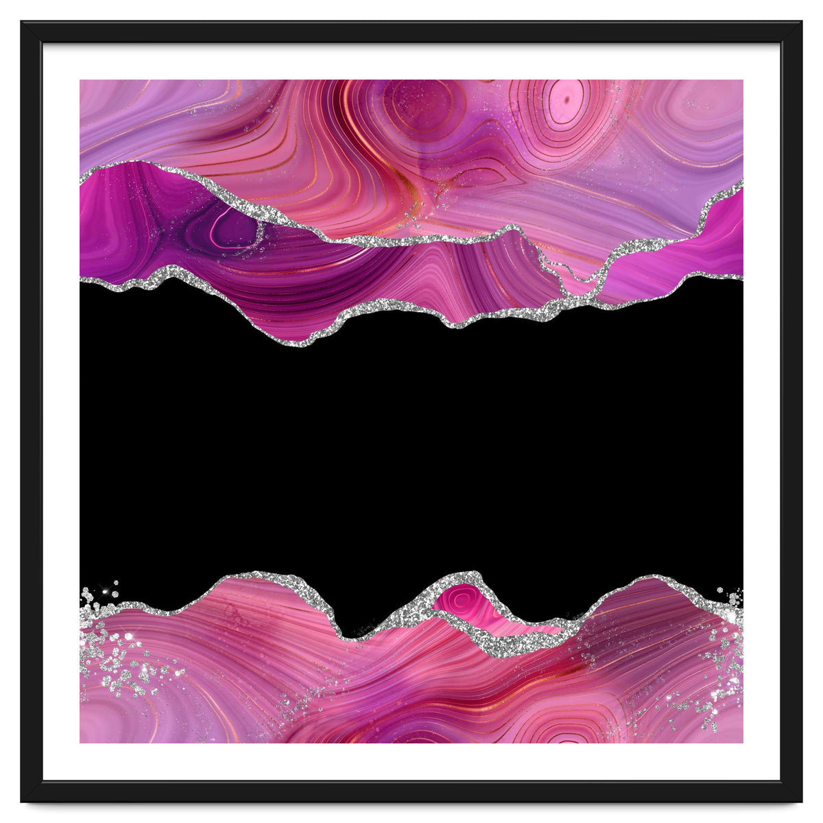 Magenta & Silver Agate Texture 03