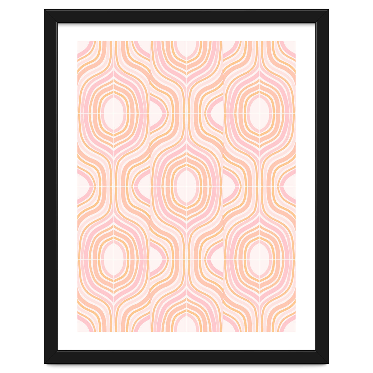 Peachy Marbled Tiles